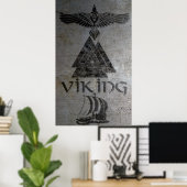 Viking Warrior Poster (Thuiskantoor)
