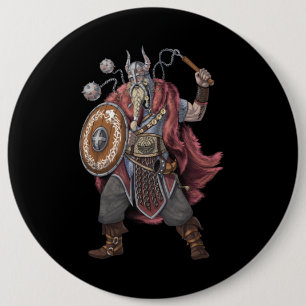 Viking Warrior Ronde Button 6,0 Cm