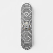 Viking Warrior Skull Skateboard (Voorkant)