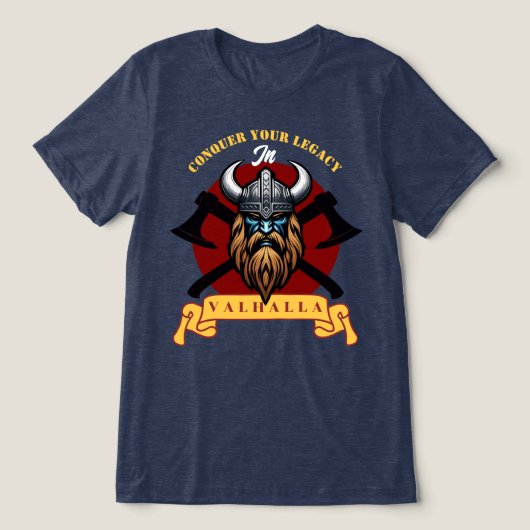 Viking Warrior Tri-Blend Shirt (Design voorkant)