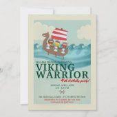 Viking Warrior verjaardagsfeestje Kaart (Voorkant)