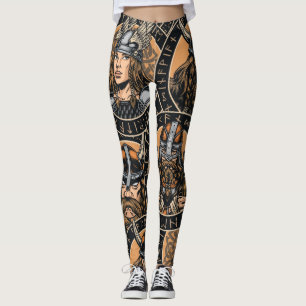 Viking Warriors: Kleurrijk  patroon Leggings