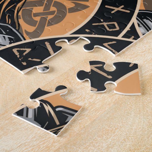 Viking Warriors: Kleurrijk patroon Legpuzzel (Zijkant)