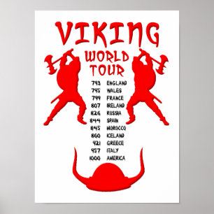 Viking Wereld Tour Poster