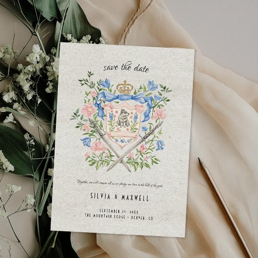 Viking Wolf Crest Enregistrer la carte de date