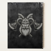 Viking Wolf & Rose. Une tête de loup stylisée, (Dos)