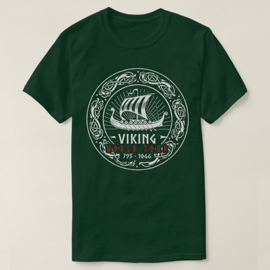 Viking World Tour FRONT EN BACKPRINT T-shirt (Design voorkant)