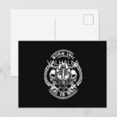 Viking Year of Birth 61 "Valhalla moet wachten" Briefkaart (Voorkant / Achterkant)