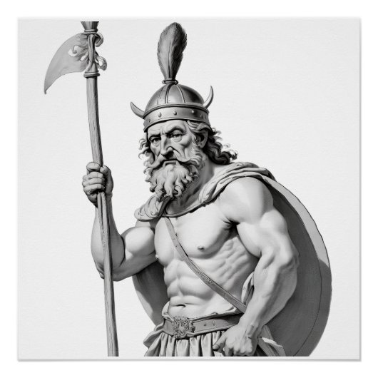 Vikingbewaarder. Perfect Poster (Voorkant)