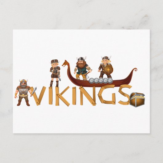 Vikingen Briefkaart (Voorkant)