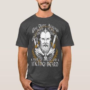 Vikingen Noords Noords Noords Noords Scandinavisch T-shirt