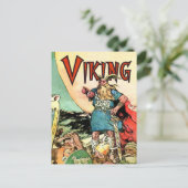 Vikinggod Thor Vikingschip Briefkaart (Staand voorkant)