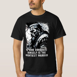 Vikingkrijger Noordse Mythologie Krachtige woorden T-shirt