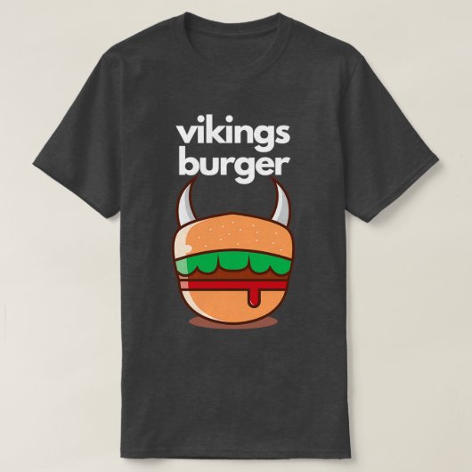 Vikings Burger-ontwerp T-shirt (Design voorkant)