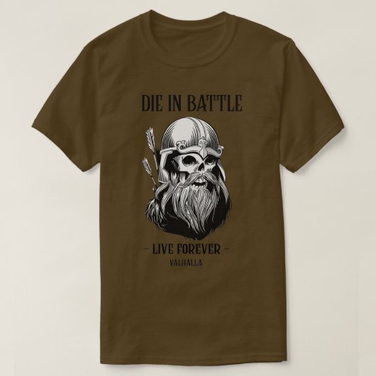 Vikings Design  Valhalla Warrior T-shirt (Design voorkant)
