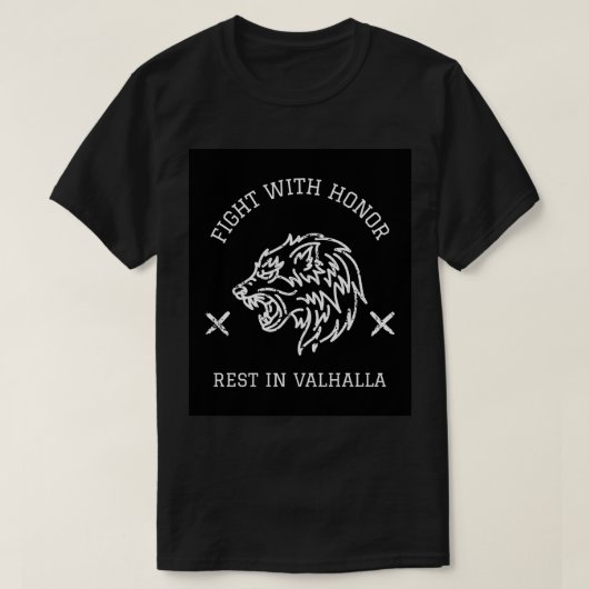 Vikings Honor in valhalla T-shirt (Design voorkant)