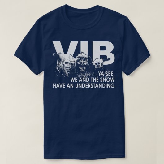 Vikings in BlackWe en Snow T-shirt (Design voorkant)