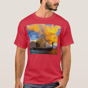 VIKINGS IN DE FIORD T-SHIRT