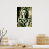 vikings koningin lagertha poster (Keuken)