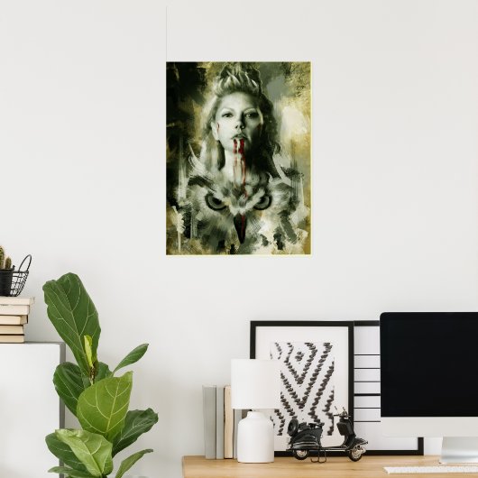 vikings koningin lagertha poster (Thuiskantoor)