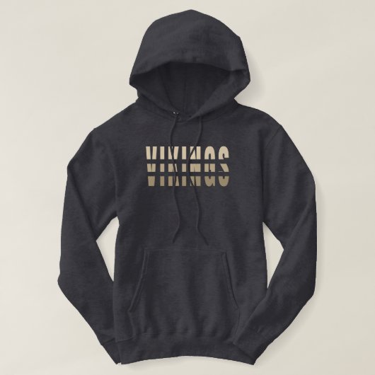 Vikings Modern Lettering Hoodie (Design voorkant)