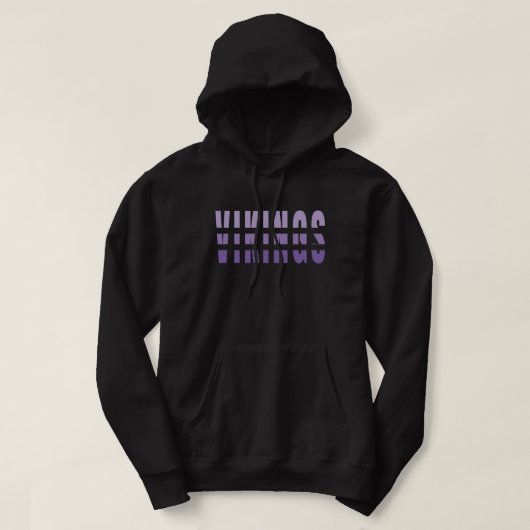 Vikings Modern Lettering Hoodie (Design voorkant)