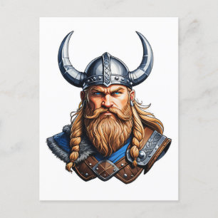 Vikings Nordic Man Briefkaart
