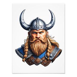 Vikings Nordic Man Foto Afdruk