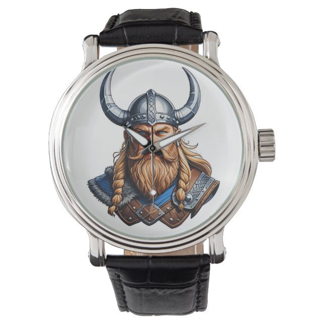 Vikings Nordic Man Horloge (Voorkant)