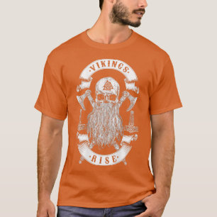 Vikings Rise Viking Skull Beard Thor T-shirt