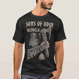 VIKINGS RISESONS VAN ODIN Valhalla Vikings Norse O T-shirt