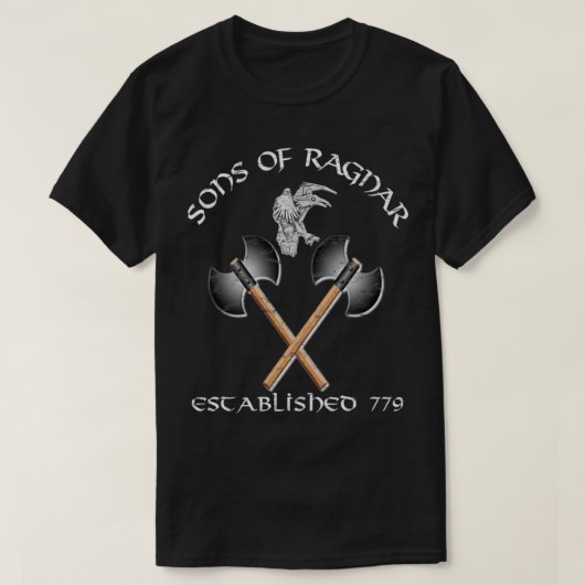 Vikings Sons van Ragnar T-shirt (Design voorkant)