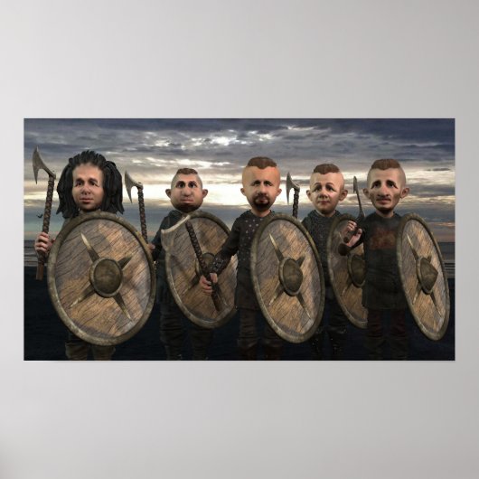 Vikings Sur La Rive - Petite Poster (Devant)