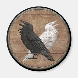 Vikingschildmagneet - Odin's Ravens Magneet