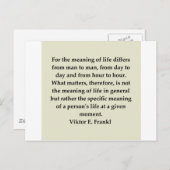 viktor frankl briefkaart (Voorkant / Achterkant)