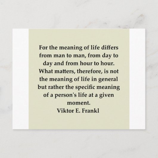 viktor frankl briefkaart (Voorkant)