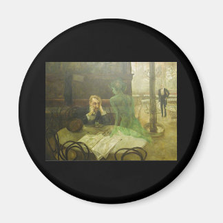 Viktor Oliva. Absinthe Drinker Magneet