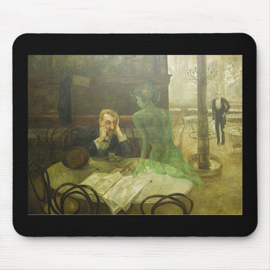 Viktor Oliva. Absinthe Drinker Muismat (Voorkant)
