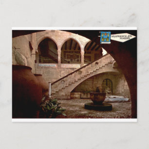 Vilafranca del Penedes Antieke Gotische Binnenplaa Briefkaart