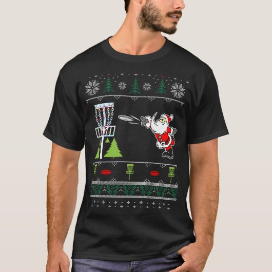 Vilain Disque Golf Père Noël Sweat Noël Drôle Noël (Devant)