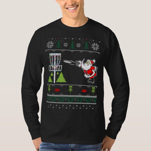 Vilain Disque Golf Père Noël Sweat Noël Drôle Noël (Devant)