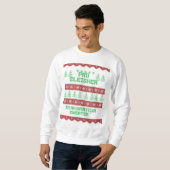 Vilain, drôle sweatshirt de Noël (Devant entier)