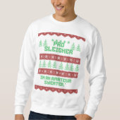Vilain, drôle sweatshirt de Noël (Devant)