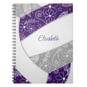 vilain gris girly boho sport volleyball journal
