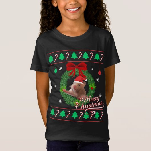 Vilain Hamster de Sweat de Noël (Devant)