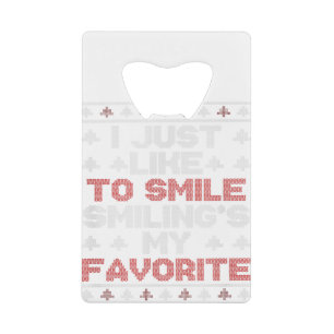 Vilain Noël J'Aime Smile Smiling est Mon F