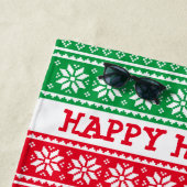 Vilain Noël Sweater serviette de plage personnalis (En situation)