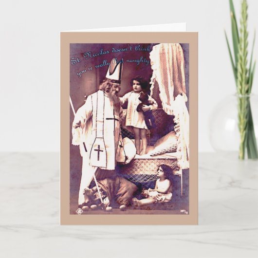 Vilain ou Nice ? Carte de Noël originale (Devant)