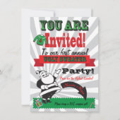 Vilain pull Fête de Noël Invitations (Dos)