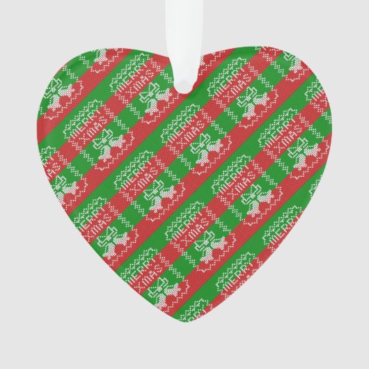 Vilain pull motif sonnettes Joyeux fils Xmas (devant)